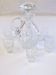 Bohemian crystal liqueur service Baccarat st Louis carafe carafon glass decanter