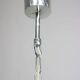 Vintage Italian Crystal & Chrome Chandelier, 1970s