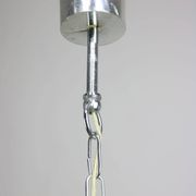 Vintage Italian Crystal & Chrome Chandelier, 1970s
