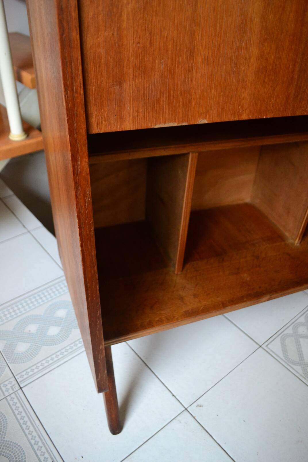 Secrétaire en chêne, années 50-60