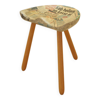 Tripod stool, Danish design, 1950s, designer: Arne Hovmand-Olsen