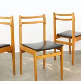 Vintage Chairs in style of Gio Ponti, 1970, set of 4