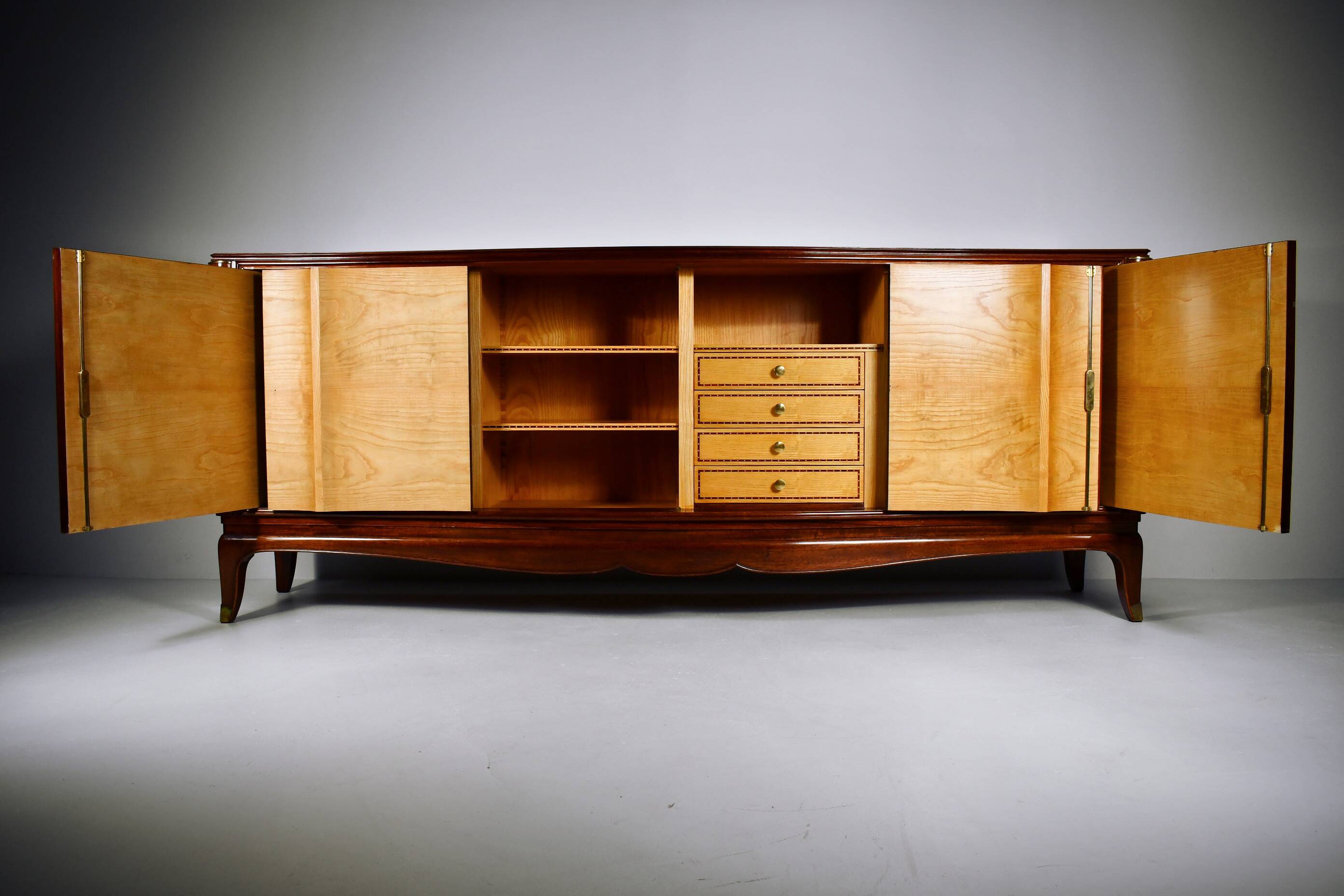 Vintage Art Deco sideboard by Jules Leleu, France 1940
