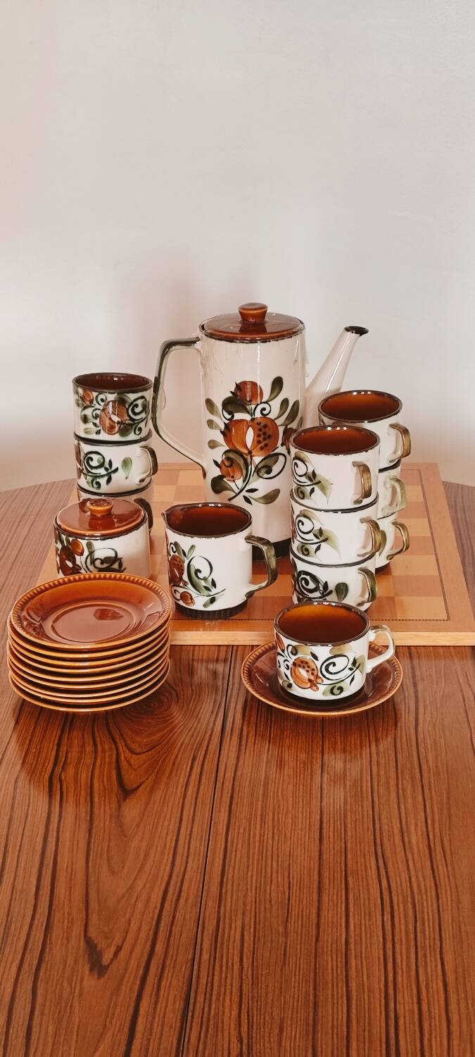 Coffee service Boch la Louvière Argenteuil made in Belgium