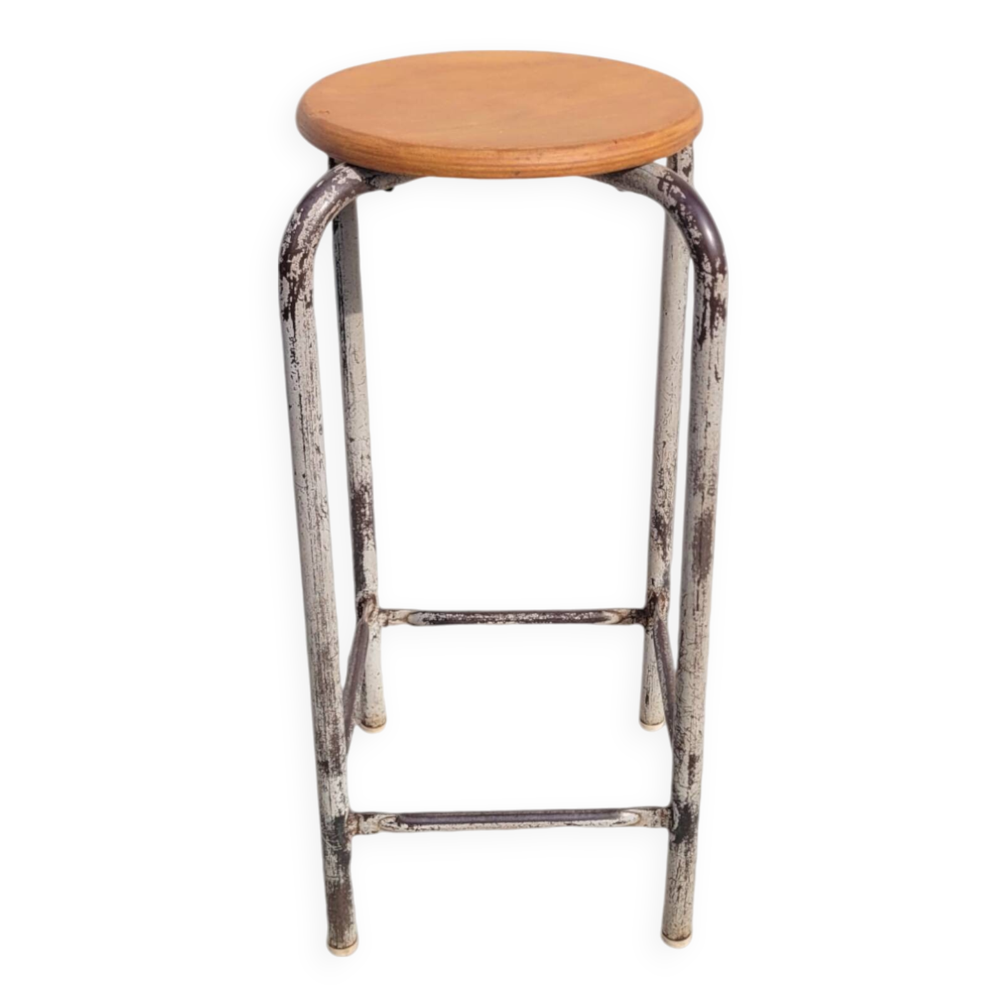 High steel workshop stool