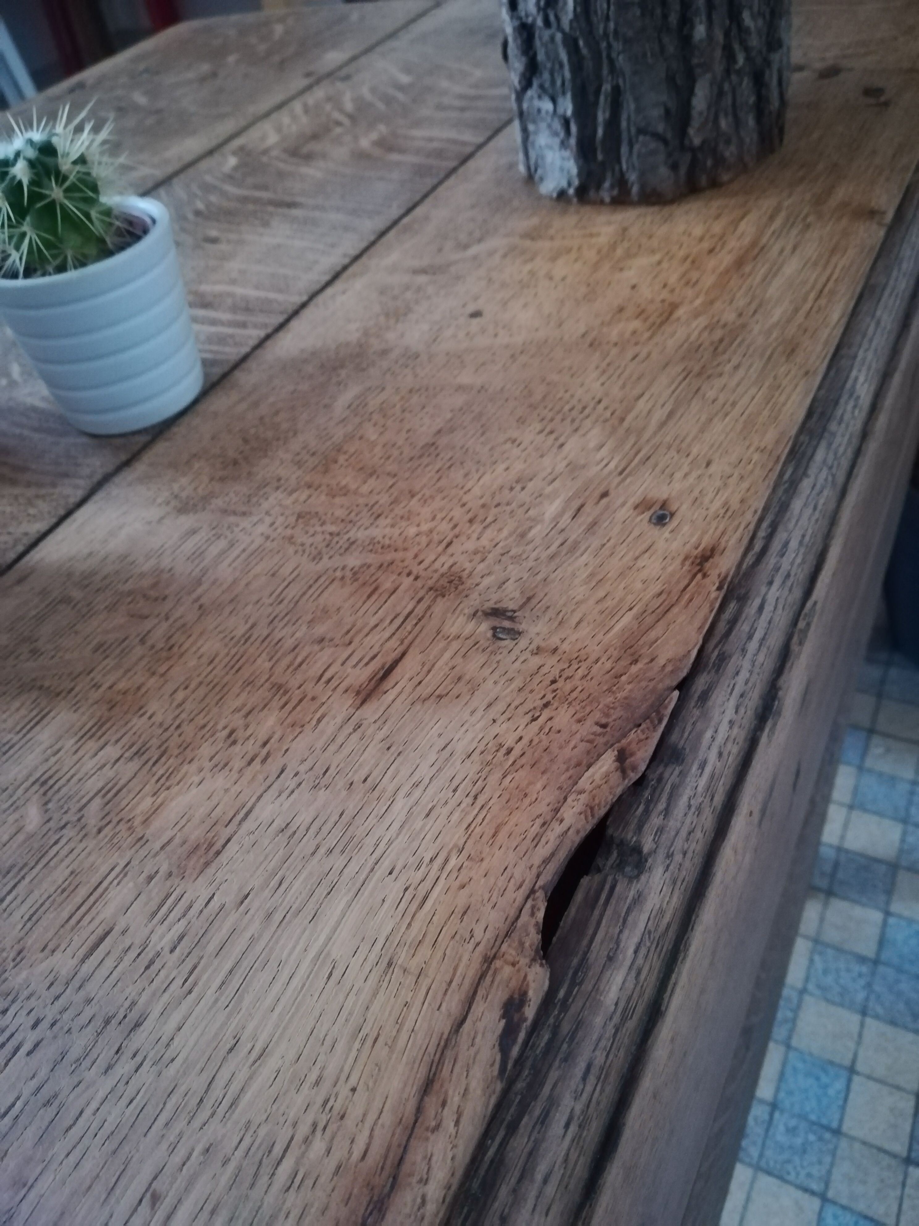 Table de ferme, à volets