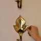 Pair of mid-century Swedish brass sconces