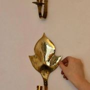 Pair of mid-century Swedish brass sconces