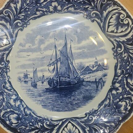 Decorative marine plate Delft - Petrus Regout