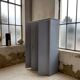Blue patinated workshop furniture locker room