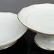 Pair two-course cake dishes Louroux Foecy vintage