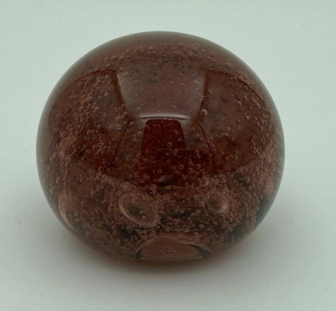 Biot sulfide glass 1970 purple red paper press
