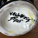 Medici vase in Vallauris ceramic, signed JTF