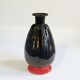 Black and red Murano glass vase by Nason & Moretti, Art Deco carafe