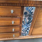 Vintage 1950/60 sideboard with ceramic