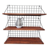 Vintage 3-shelf wall shelves – Design Pierre Guariche