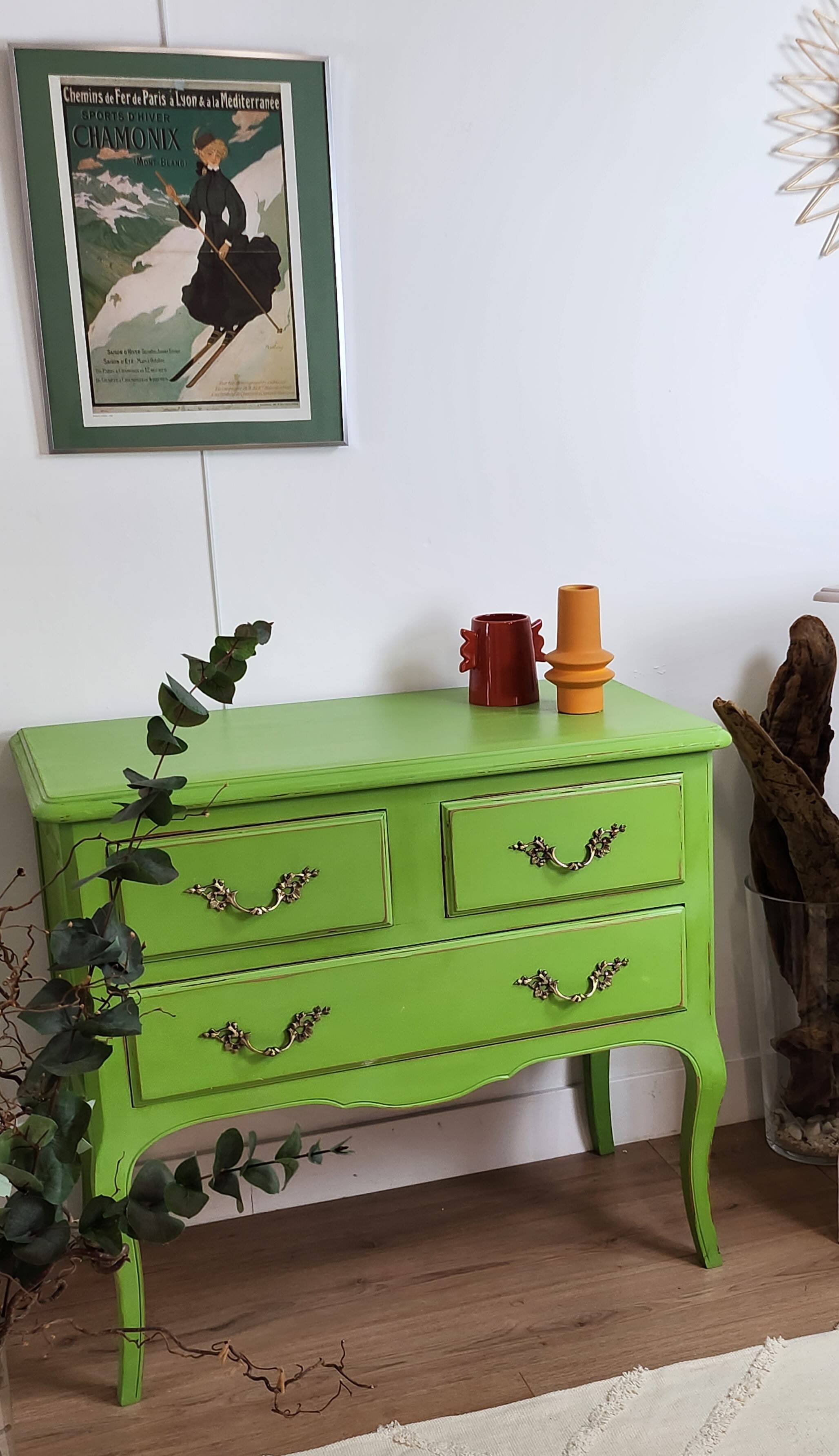 Anise green chest of drawers