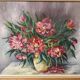 Painting flower bouquet signed Babon Folus