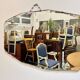 Vintage Wall Mirror with Bevelled Glass