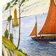 Oil on canvas, Marine signed Raymond JAFFRÉ (1918-2003)