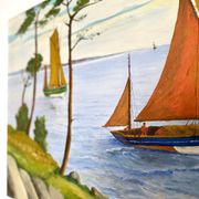 Huile sur toile, Marine signée Raymond JAFFRÉ (1918-2003)