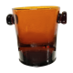 Vintage Amber Glass Ice Cube Bucket