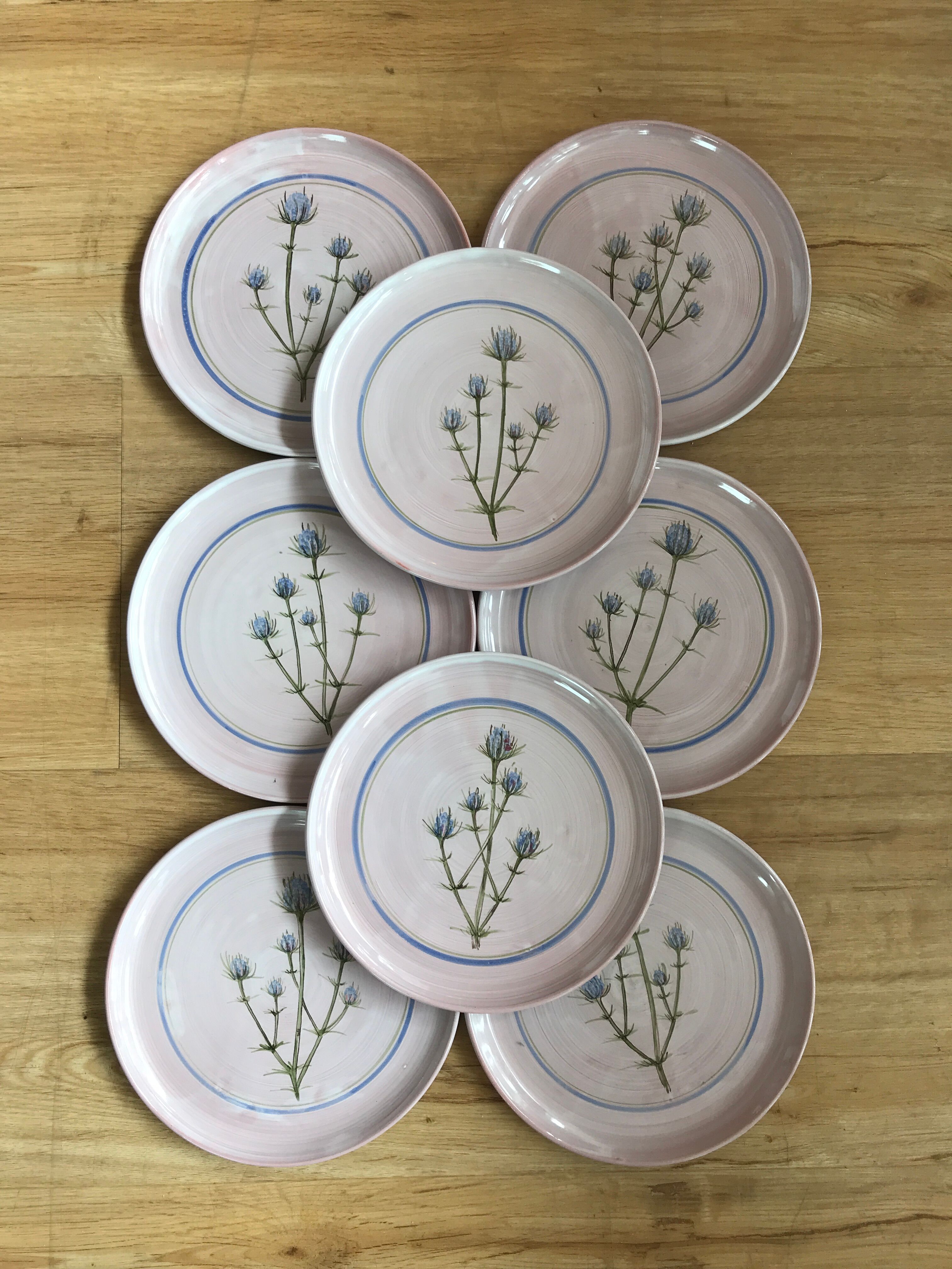 Assiettes dessert vintage