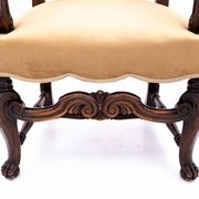 A pair of antique armchairs, Western Europe, around 1900. After renovation