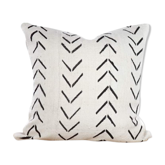 Housse de coussin en véritable bogolan du Mali