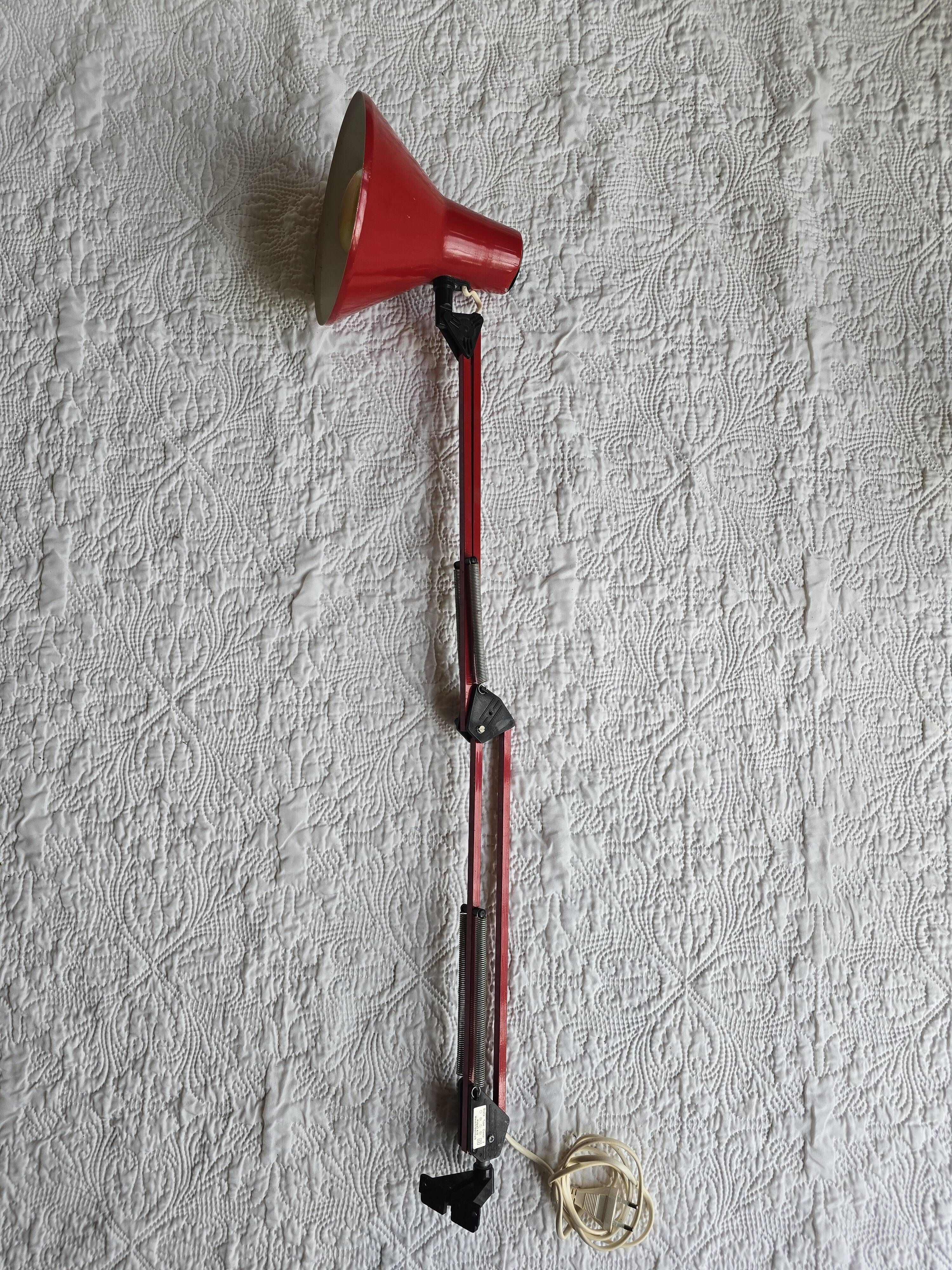 Lampe industrielle Polyair Diana type Combi 3 rouge