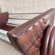 Art Deco fruit bowl in wood and aluminium