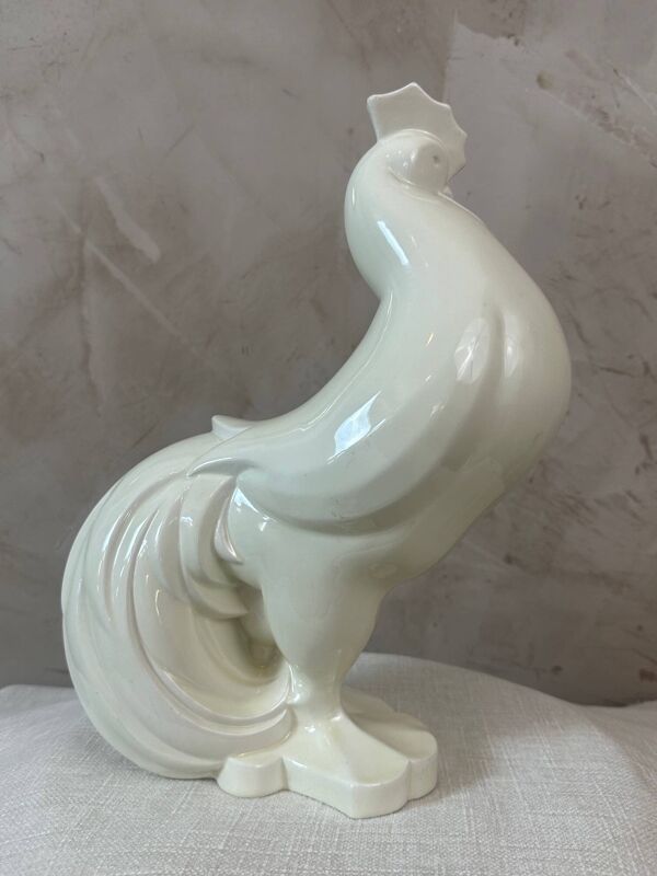 Coq en Faience Jacques Adnet