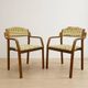 Bentwood armchairs, mid-century, upholstered, TON, 1960s, Czechoslovakia