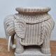 Side table, vintage rattan elephant, 70s
