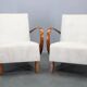 Pair of Art Deco armchairs by Jindřich Halabala, 1940s