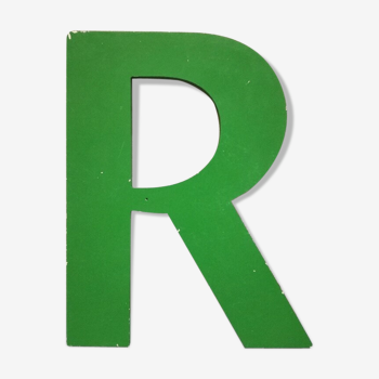 Lettre "r" verte