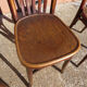 Set of 4 bistro chairs in curved wood Thonet