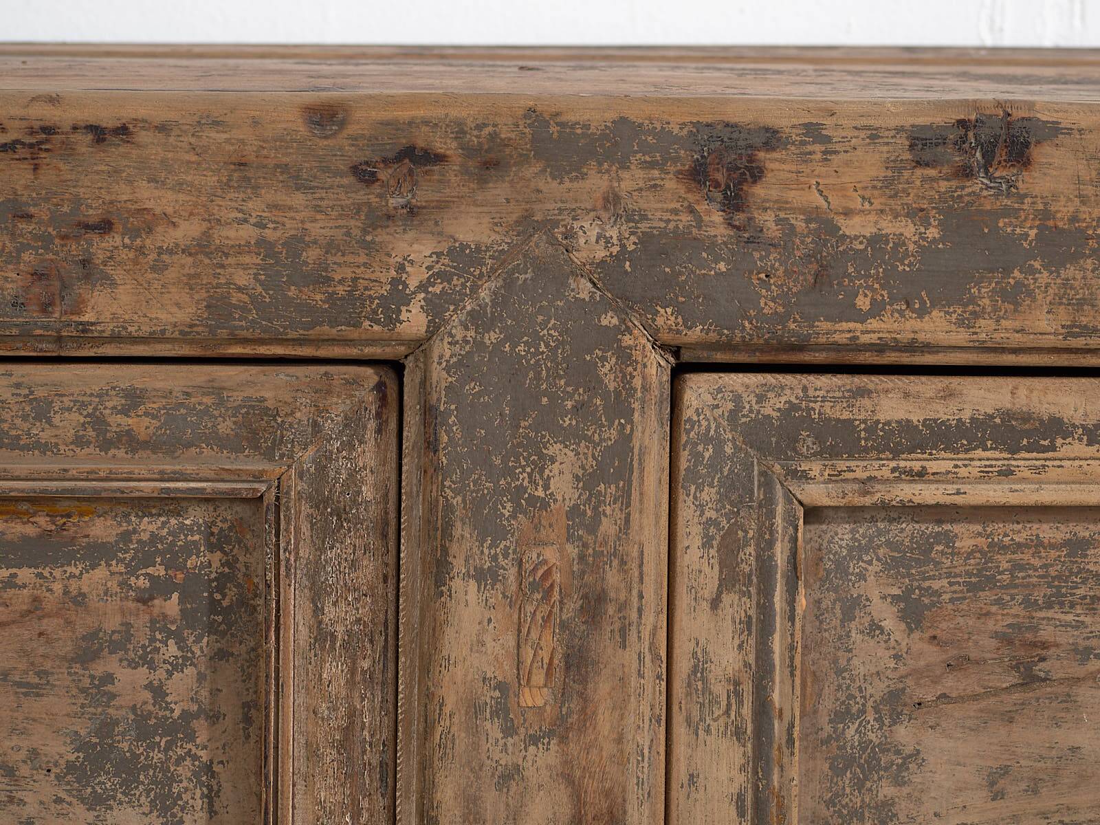 Old living room sideboard with gray patina (circa 1900) #47