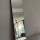 Minimalist rectangular wall mirror with a brass frame, 1960s, Germany