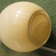 Opaline glass vase, cream colour.