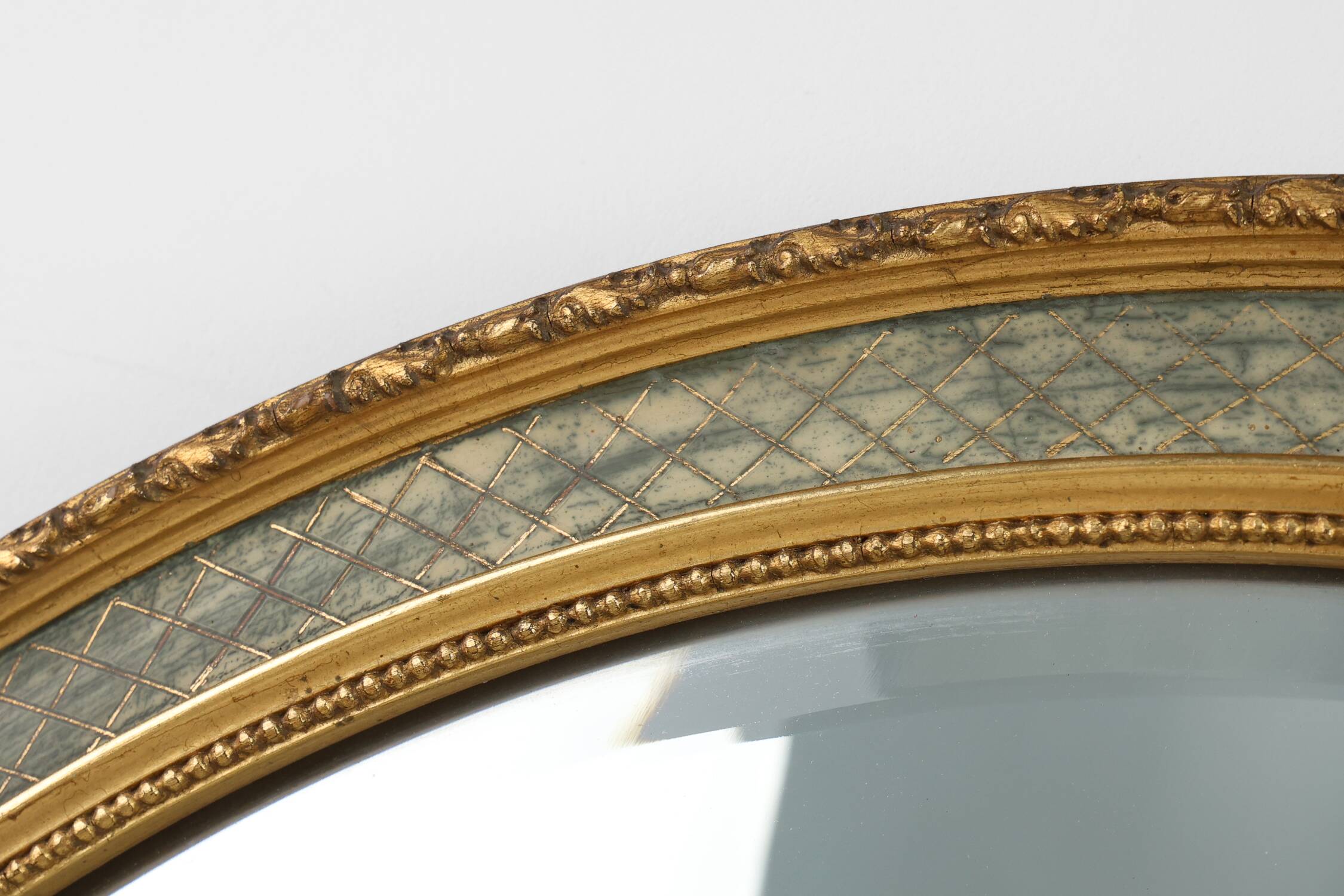 Oval Giltwood Mirror by Pieterman, The Netherlands 1960s