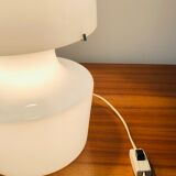 Lampe de salon en verre blanc, Italie années 60