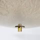 Mid-Century Three-Light Ceiling Lamp with Textured Glass Shade, 1950s