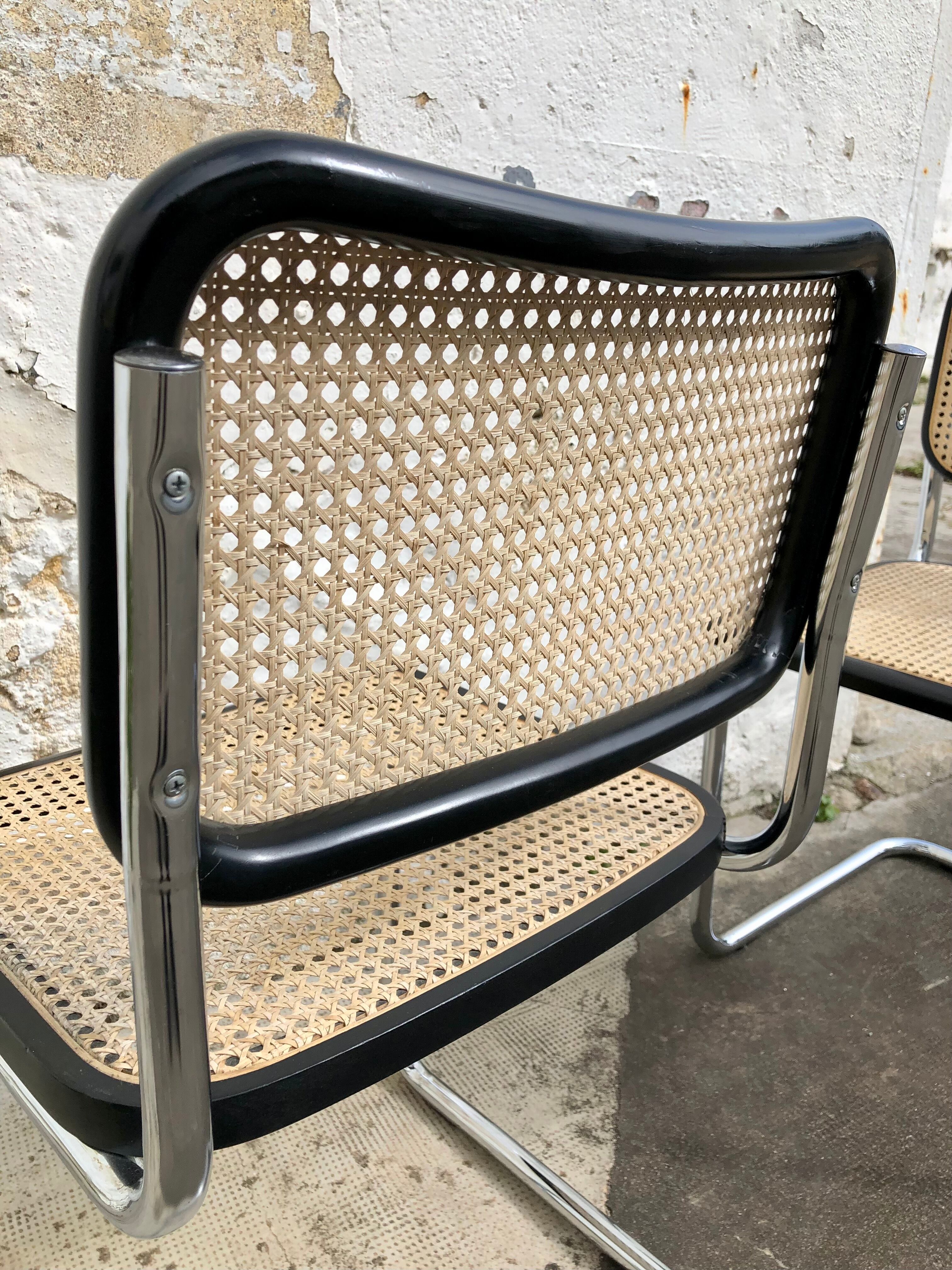 Pair of Chairs Cesca B32 Marcel Breuer