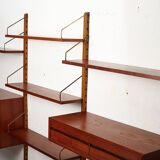 Royal System wall unit designed by Poul Cadovius for Cado, Denmark 1950’s