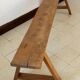 Old oak farm bench