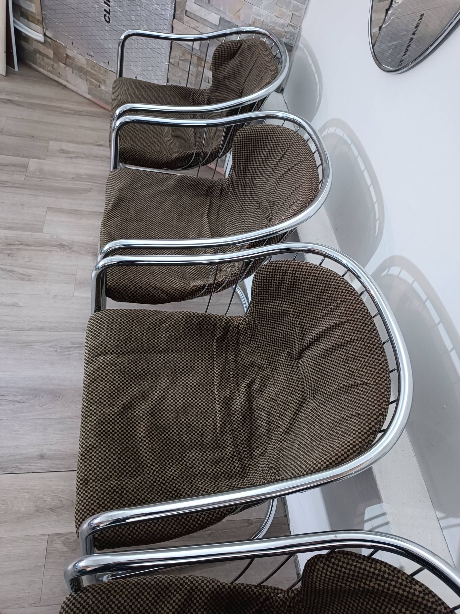 Cantilever Chairs by Gastone Rinaldi for Rima 1970s