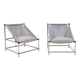 Paire de fauteuils. italie, années 90.