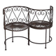 Confidant iron garden bench