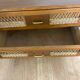 Vintage dresser rattan compass feet